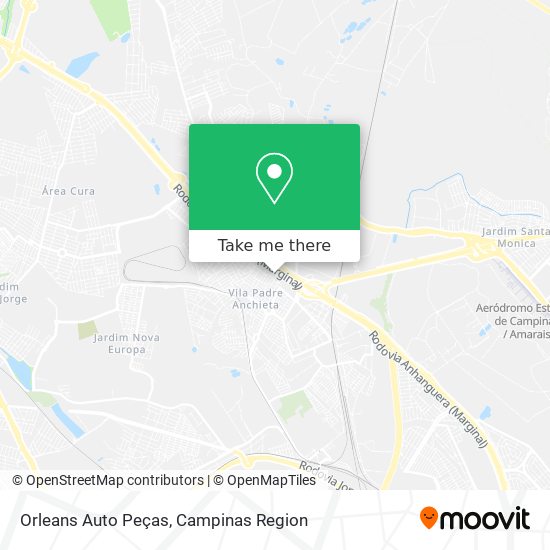 Orleans Auto Peças map