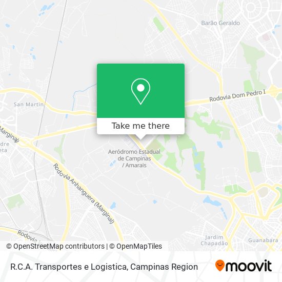 R.C.A. Transportes e Logistica map