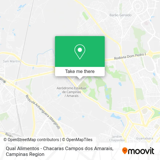 Qual Alimentos - Chacaras Campos dos Amarais map