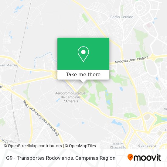 G9 - Transportes Rodoviarios map