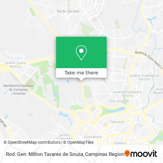 Rod. Gen. Milton Tavares de Souza map