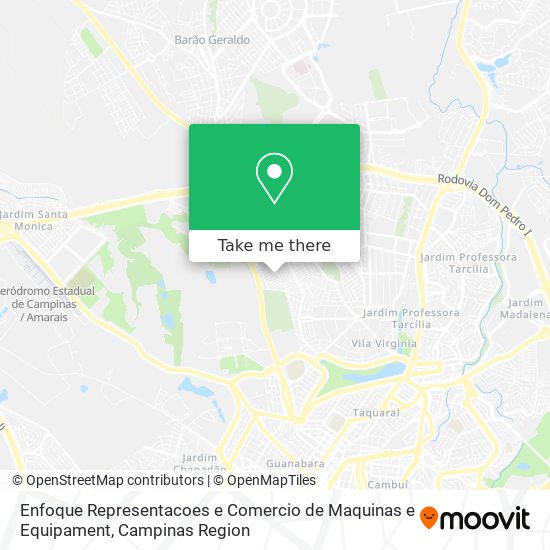 Enfoque Representacoes e Comercio de Maquinas e Equipament map