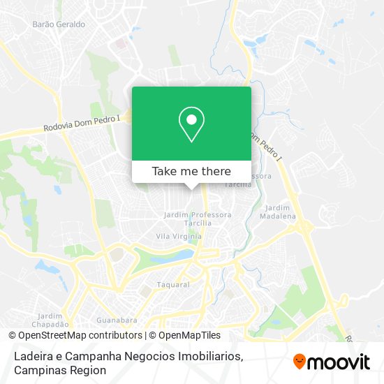 Ladeira e Campanha Negocios Imobiliarios map