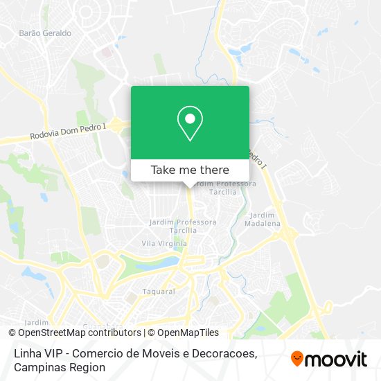 Linha VIP - Comercio de Moveis e Decoracoes map