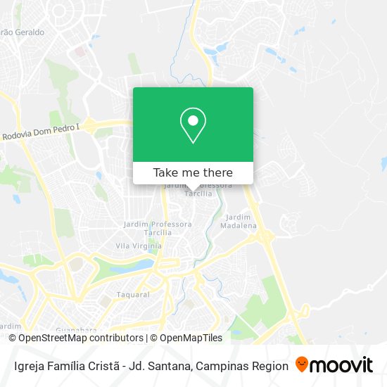 Igreja Família Cristã - Jd. Santana map