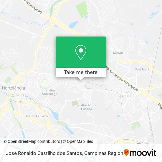 José Ronaldo Castilho dos Santos map