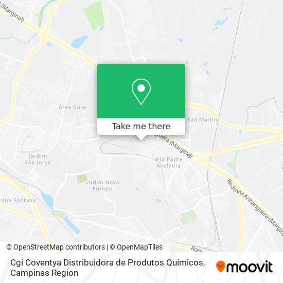 Cgi Coventya Distribuidora de Produtos Químicos map