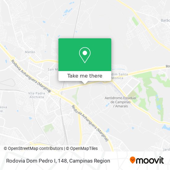 Rodovia Dom Pedro I, 148 map