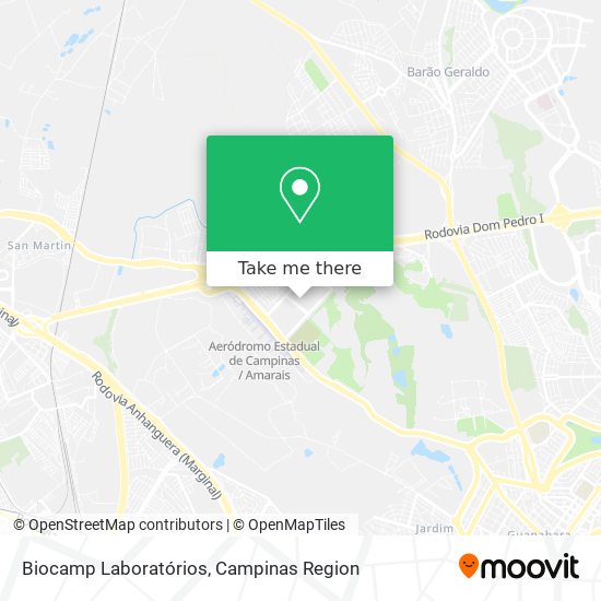 Mapa Biocamp Laboratórios
