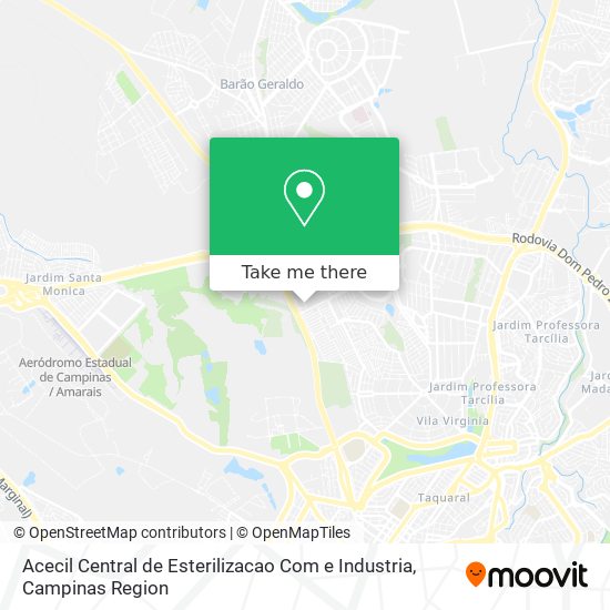 Acecil Central de Esterilizacao Com e Industria map