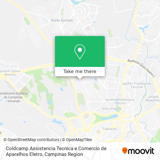 Mapa Coldcamp Assistencia Tecnica e Comercio de Aparelhos Eletro