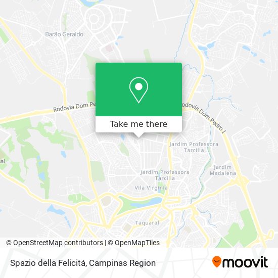 Spazio della Felicitá map
