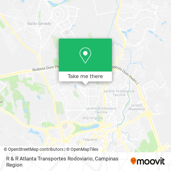 R & R Atlanta Transportes Rodoviario map