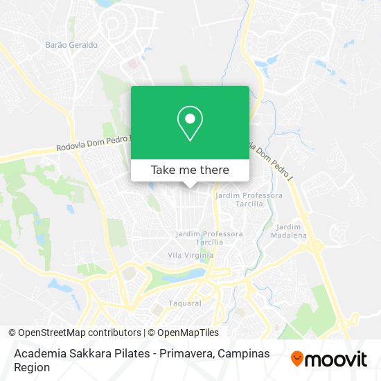 Academia Sakkara Pilates - Primavera map