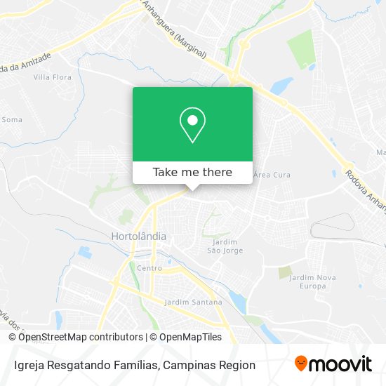 Igreja Resgatando Famílias map