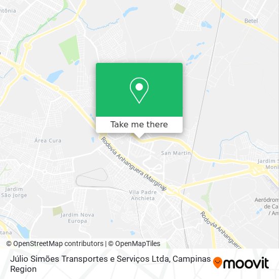 Júlio Simões Transportes e Serviços Ltda map