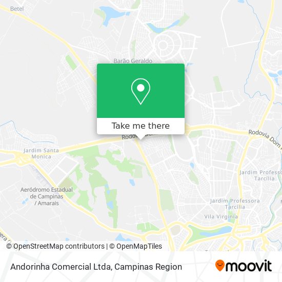 Andorinha Comercial Ltda map