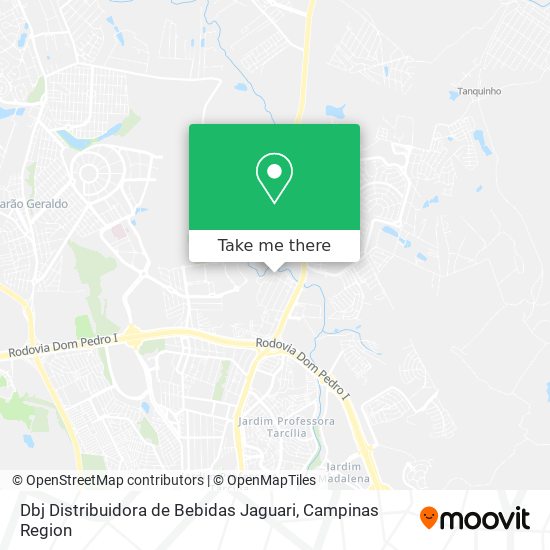 Dbj Distribuidora de Bebidas Jaguari map