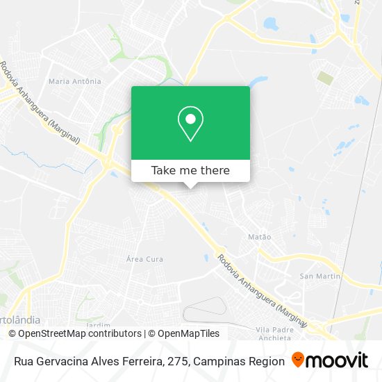 Mapa Rua Gervacina Alves Ferreira, 275