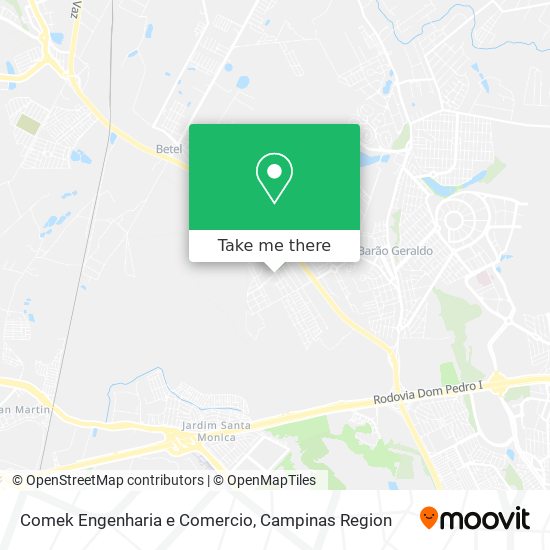 Comek Engenharia e Comercio map
