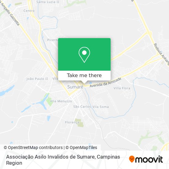 Associação Asilo Invalidos de Sumare map