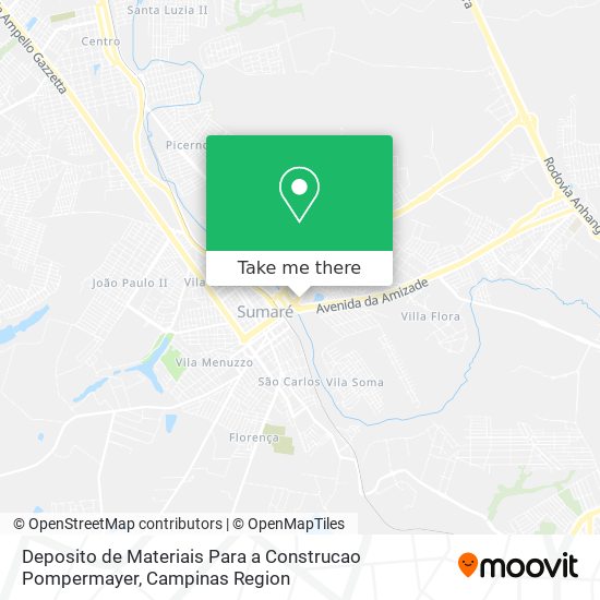 Deposito de Materiais Para a Construcao Pompermayer map