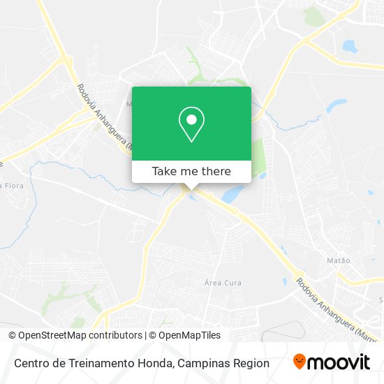 Centro de Treinamento Honda map