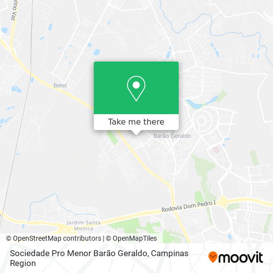 Sociedade Pro Menor Barão Geraldo map