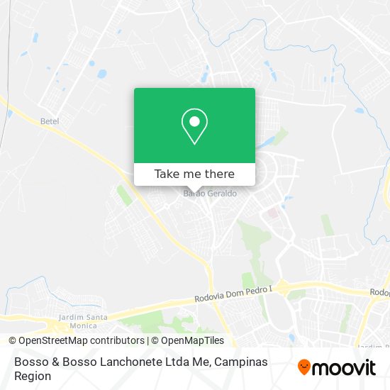 Bosso & Bosso Lanchonete Ltda Me map