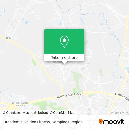 Mapa Academia Golden Fitness