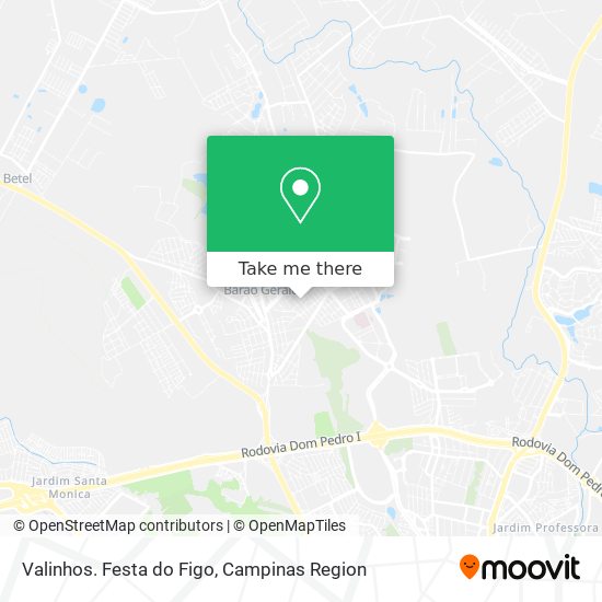 Valinhos. Festa do Figo map