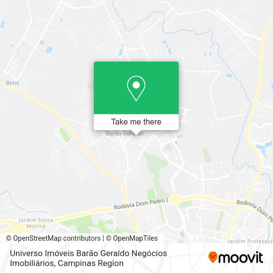 Universo Imóveis Barão Geraldo Negócios Imobiliários map