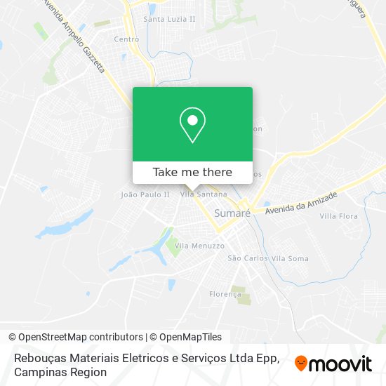 Rebouças Materiais Eletricos e Serviços Ltda Epp map