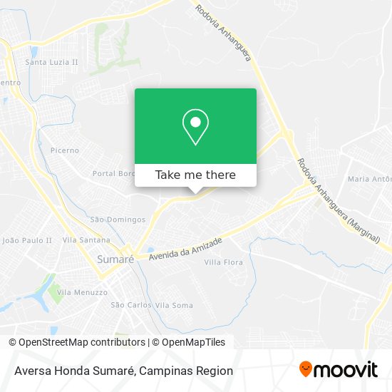 Aversa Honda Sumaré map