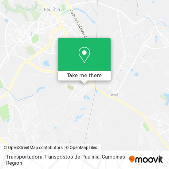 Transportadora Transpostos de Paulinia map