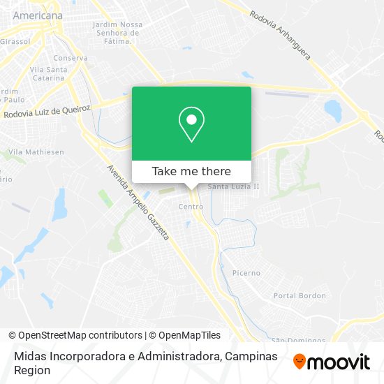 Midas Incorporadora e Administradora map