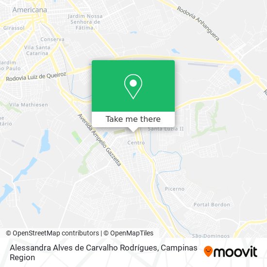 Alessandra Alves de Carvalho Rodrígues map