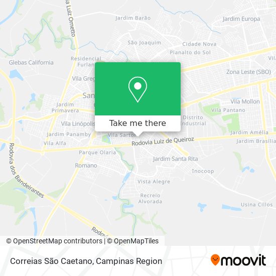 Correias São Caetano map