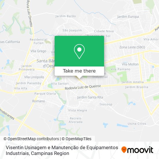 Visentin Usinagem e Manutenção de Equipamentos Industriais map