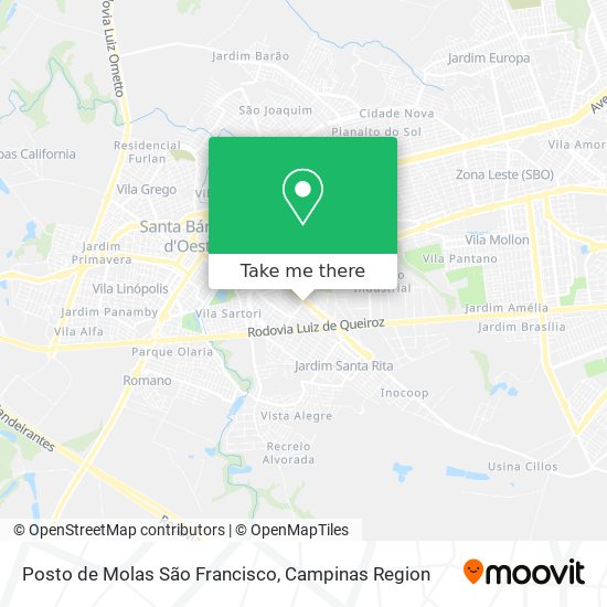 Posto de Molas São Francisco map