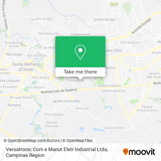 Versatronic Com e Manut Eletr Indústrial Ltda map