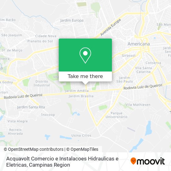 Mapa Acquavolt Comercio e Instalacoes Hidraulicas e Eletricas