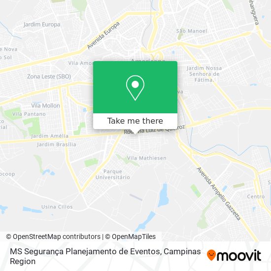 MS Segurança Planejamento de Eventos map