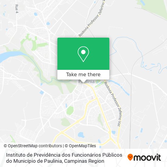 Instituto de Previdência dos Funcionários Públicos do Município de Paulinia map