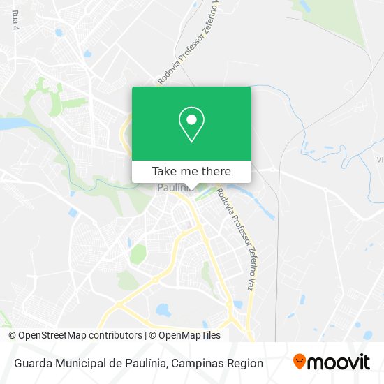 Guarda Municipal de Paulínia map