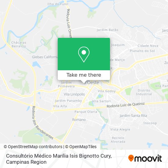 Consultório Médico Marília Isis Bignotto Cury map