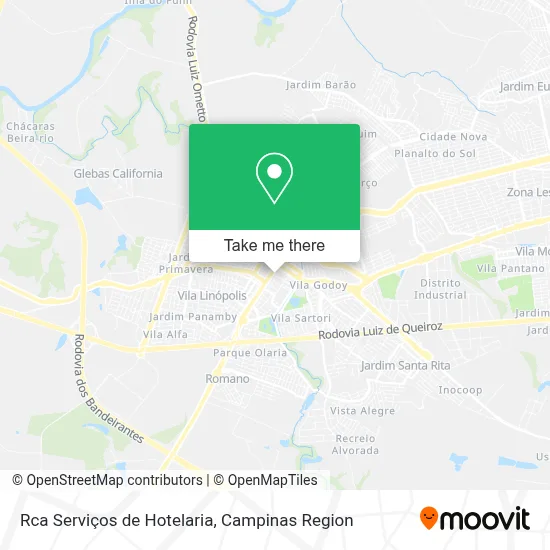 Rca Serviços de Hotelaria map