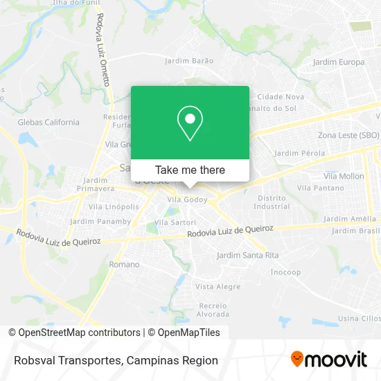 Robsval Transportes map