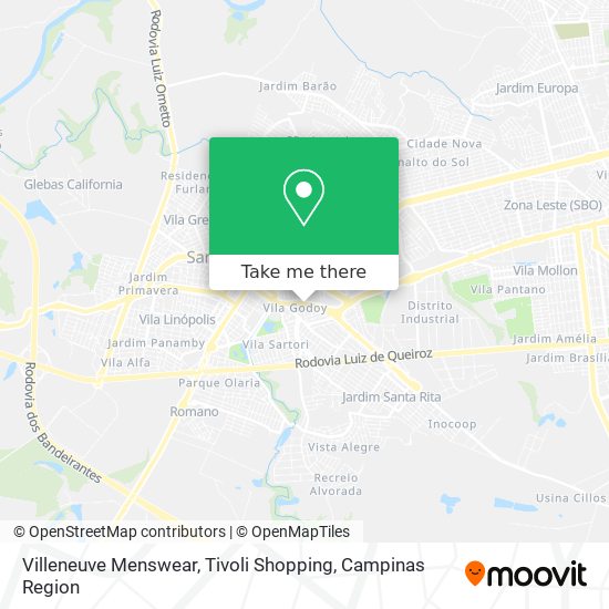 Villeneuve Menswear, Tivoli Shopping map