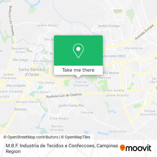 M.B.F. Industria de Tecidos e Confeccoes map